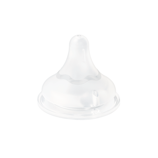 Pigeon Wide-Neck Nipple – BPA-Free, Soft Silicone, Anti-Colic, Natural Latch, EN/FR/ES, Case of 50 twin pack