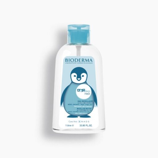 Bioderma ABCDerm H2O Micellar Water Gentle Cleanser Baby & Child, EN/FR/ES, 100ml & 1L
