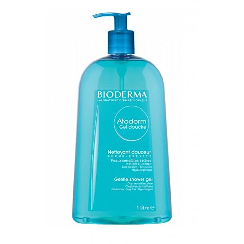 Bioderma Atoderm Shower Gel Gentle Hydrating Cleanser Sensitive Skin, EN/FR/ES, 100ml & 200ml & 500ml & 1L