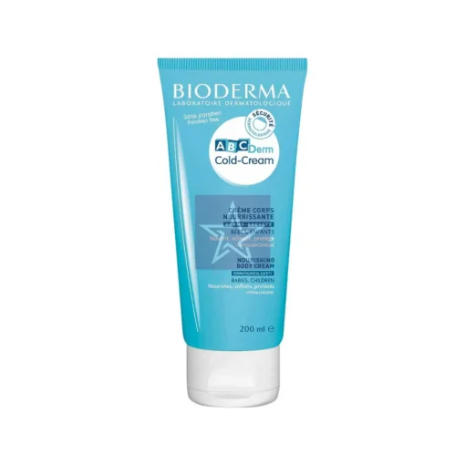 Bioderma ABCDerm Cold Cream Face Cream - Gentle Moisturizer for Baby's Delicate Skin, 200ml, EN/FR/ES, Case of 15